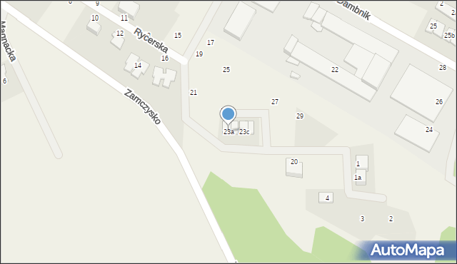 Bojano, Rycerska, 23a, mapa Bojano