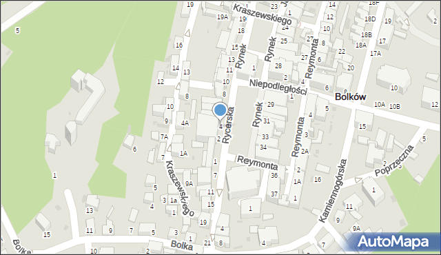 Bolków, Rynek, 4, mapa Bolków