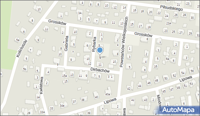 Bralin, Rybarka Jana, 9, mapa Bralin