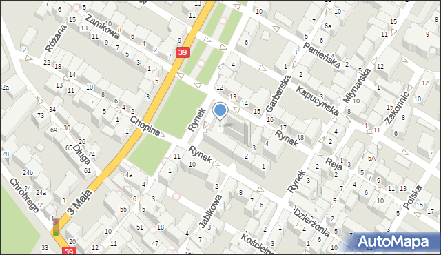 Brzeg, Rynek, 1, mapa Brzeg