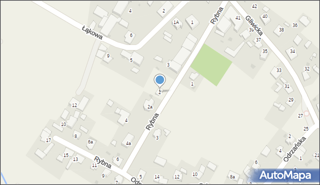 Brzeźce, Rybna, 2, mapa Brzeźce