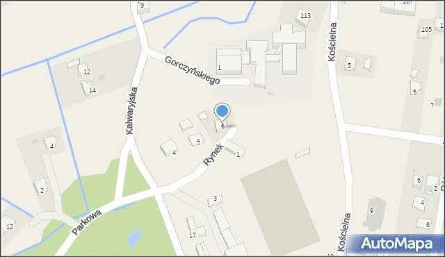 Brzeźnica, Rynek, 9, mapa Brzeźnica