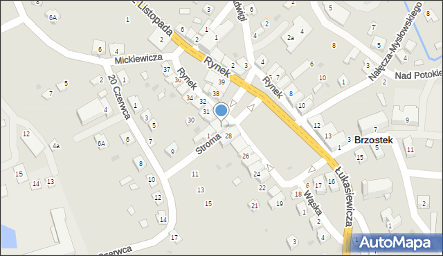 Brzostek, Rynek, 29, mapa Brzostek