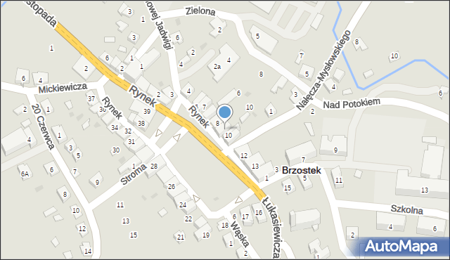 Brzostek, Rynek, 9, mapa Brzostek