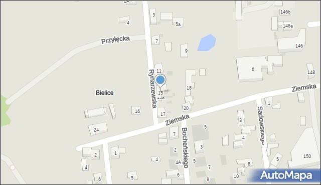Bydgoszcz, Rynarzewska, 15, mapa Bydgoszczy