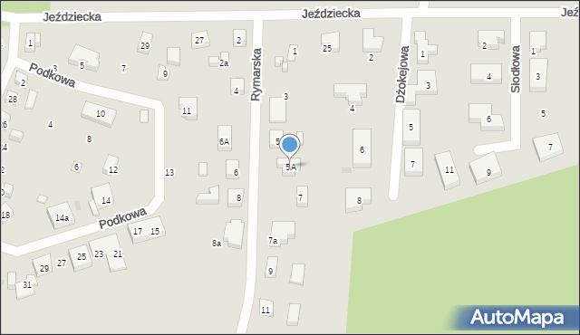 Bydgoszcz, Rymarska, 5A, mapa Bydgoszczy