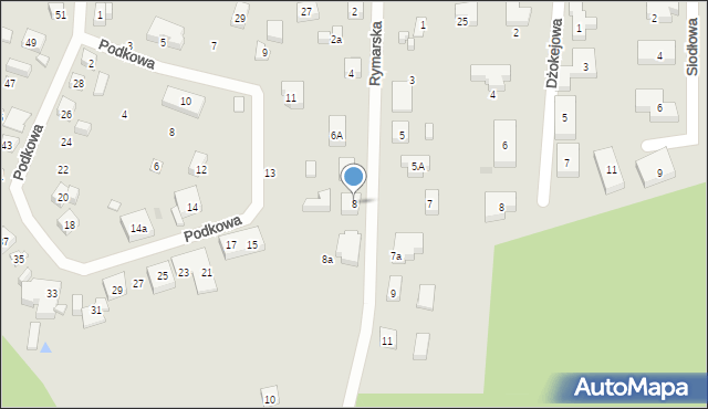 Bydgoszcz, Rymarska, 8, mapa Bydgoszczy