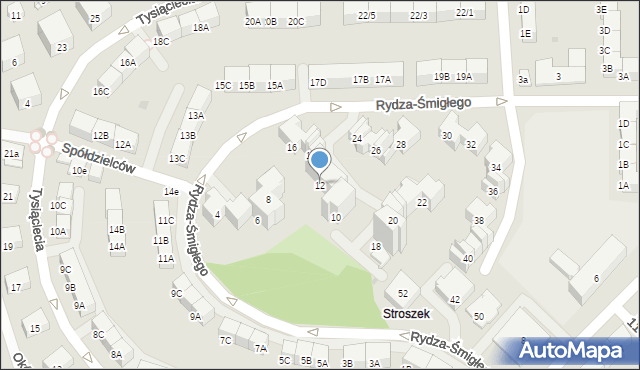 Bytom, Rydza-Śmigłego Edwarda, marsz., 12, mapa Bytomia