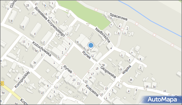 Bytom Odrzański, Rynek, 11, mapa Bytom Odrzański