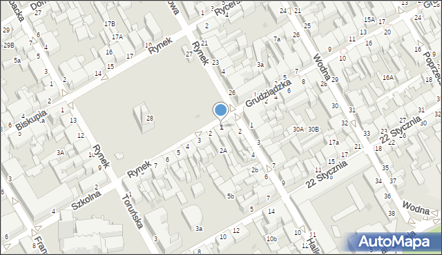 Chełmno, Rynek, 1, mapa Chełmno