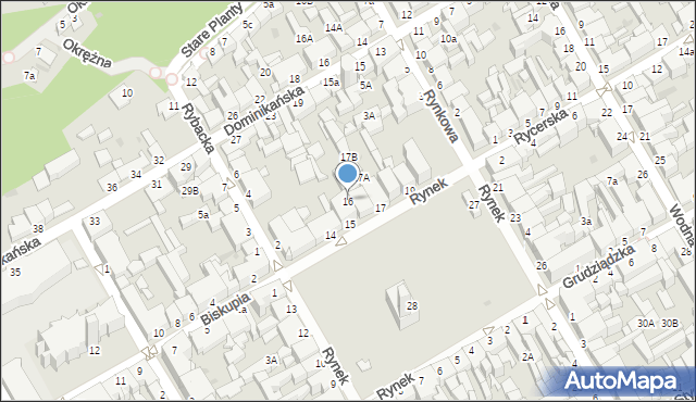 Chełmno, Rynek, 16, mapa Chełmno