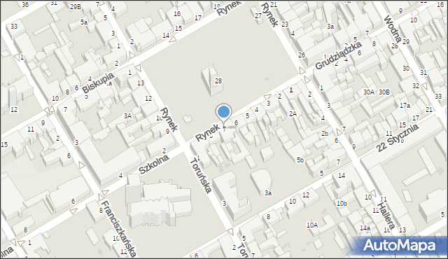 Chełmno, Rynek, 7, mapa Chełmno