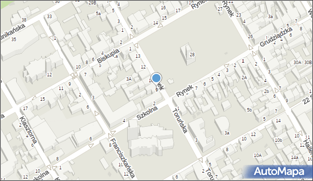 Chełmno, Rynek, 9, mapa Chełmno