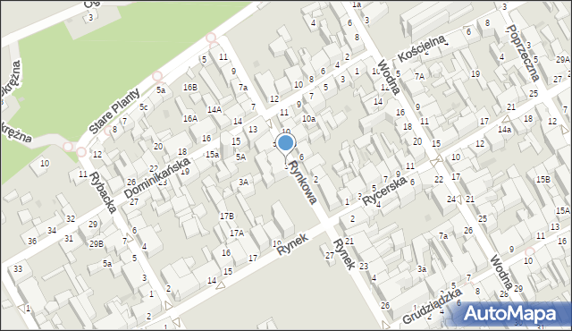 Chełmno, Rynkowa, 3, mapa Chełmno