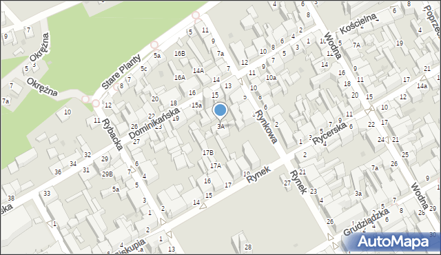 Chełmno, Rynkowa, 3A, mapa Chełmno