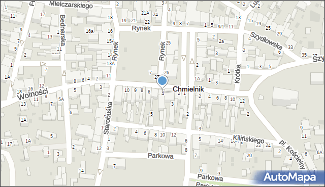 Chmielnik, Rynek, 4, mapa Chmielnik