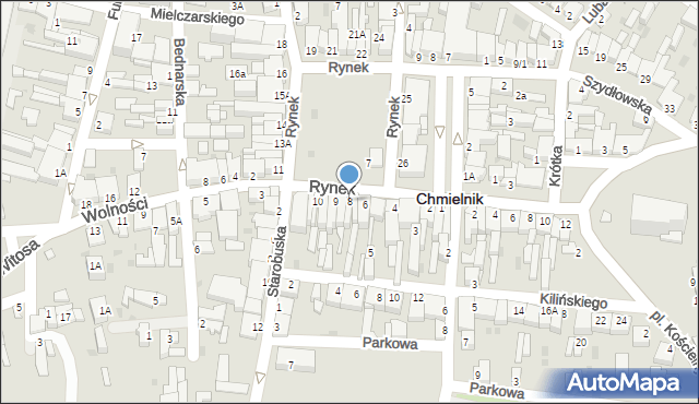 Chmielnik, Rynek, 8, mapa Chmielnik