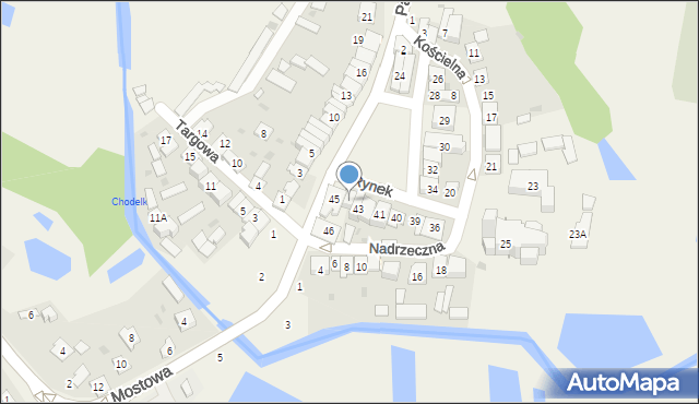 Chodel, Rynek, 44, mapa Chodel