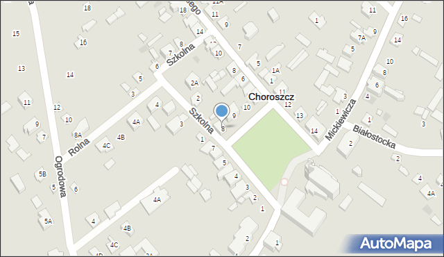 Choroszcz, Rynek 11 Listopada, 8, mapa Choroszcz