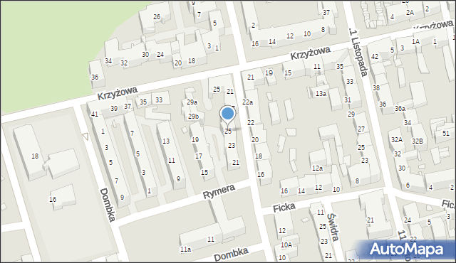 Chorzów, Rymera Józefa, 25, mapa Chorzów