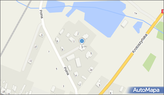 Cieszków, Rycerska, 3, mapa Cieszków