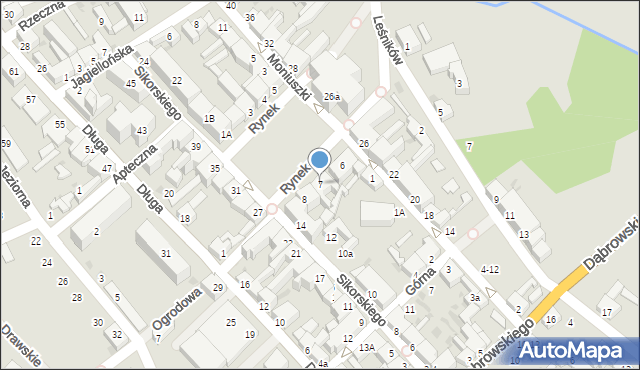 Czaplinek, Rynek, 7, mapa Czaplinek