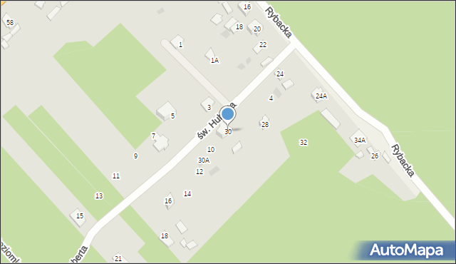 Czarna Białostocka, Rybacka, 30, mapa Czarna Białostocka
