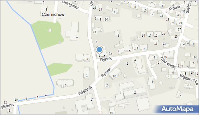 Czernichów, Rynek, 5, mapa Czernichów