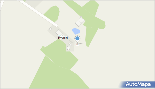 Czerniki, Rybniki, 1a, mapa Czerniki