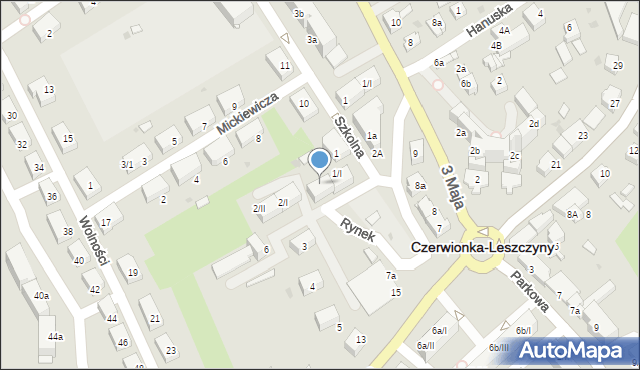 Czerwionka-Leszczyny, Rynek, 1/II, mapa Czerwionka-Leszczyny