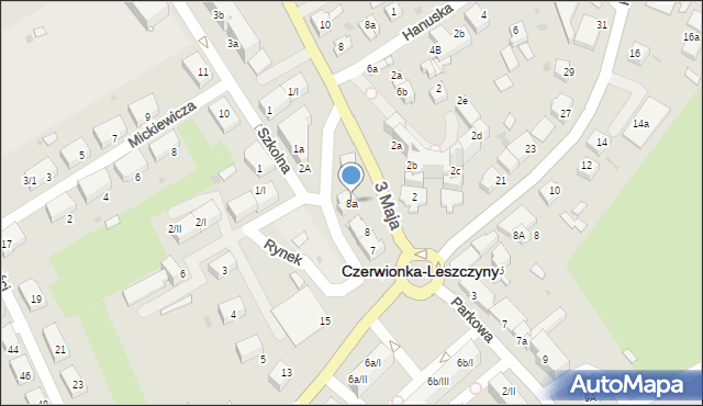 Czerwionka-Leszczyny, Rynek, 8a, mapa Czerwionka-Leszczyny