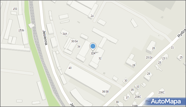 Częstochowa, Rydza-Śmigłego Edwarda, marsz., 32A, mapa Częstochowy