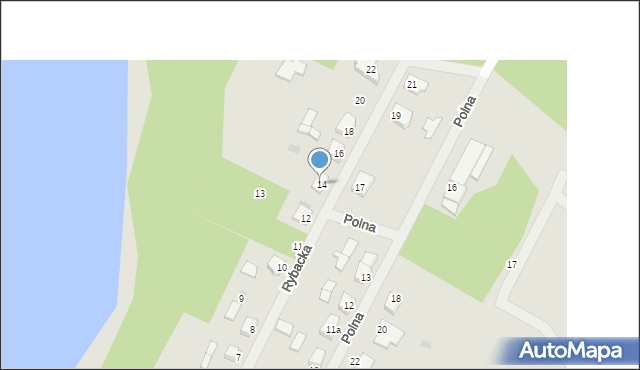 Człopa, Rybacka, 15, mapa Człopa