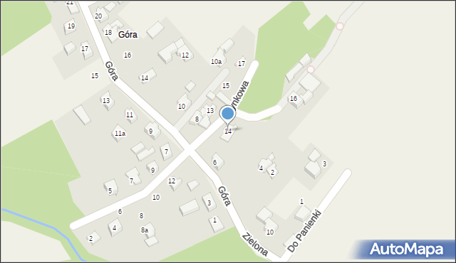 Dankowice, Rynkowa, 14, mapa Dankowice