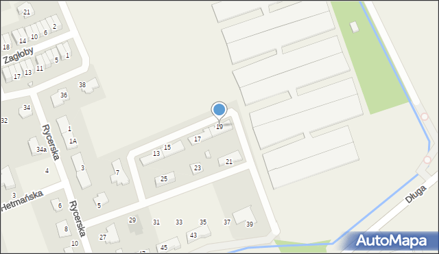 Dawidy Bankowe, Rycerska, 19, mapa Dawidy Bankowe