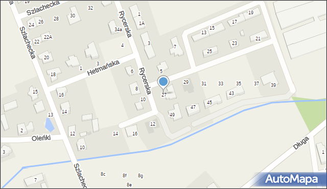 Dawidy Bankowe, Rycerska, 27, mapa Dawidy Bankowe