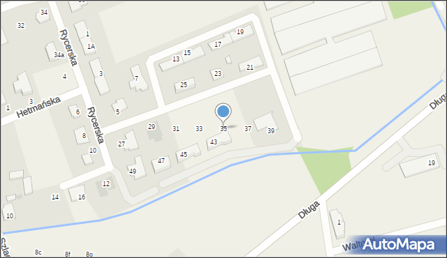 Dawidy Bankowe, Rycerska, 35, mapa Dawidy Bankowe