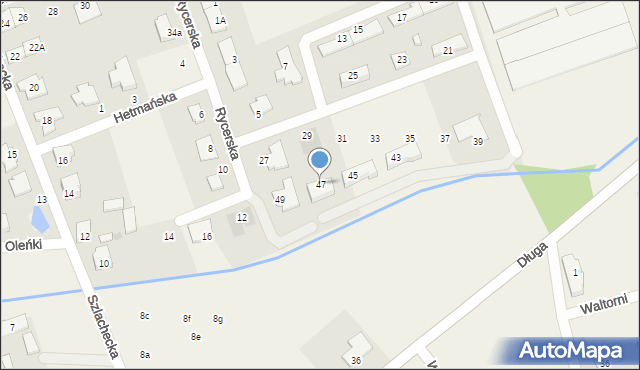 Dawidy Bankowe, Rycerska, 47, mapa Dawidy Bankowe