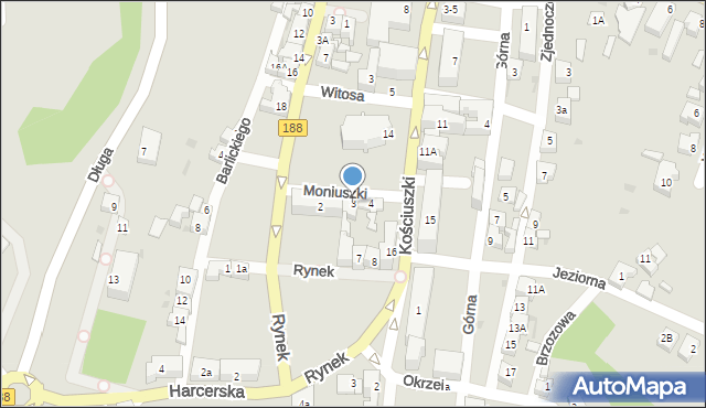 Debrzno, Rynek, 6, mapa Debrzno