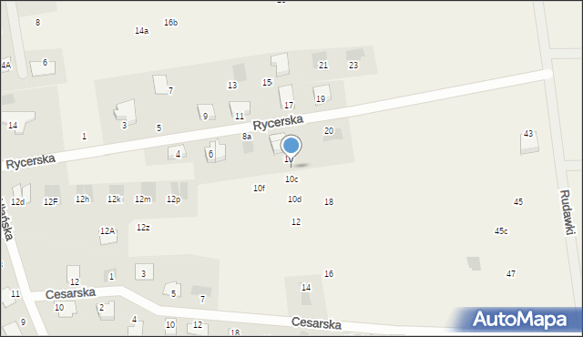 Dobra, Rycerska, 10A, mapa Dobra