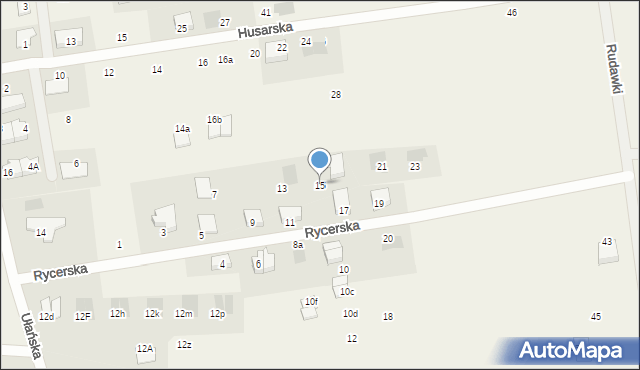 Dobra, Rycerska, 15, mapa Dobra