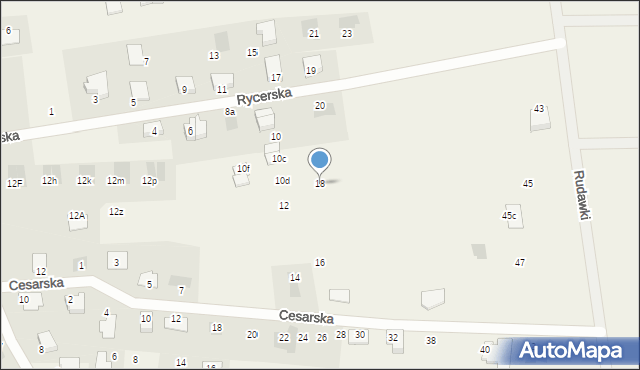 Dobra, Rycerska, 18, mapa Dobra