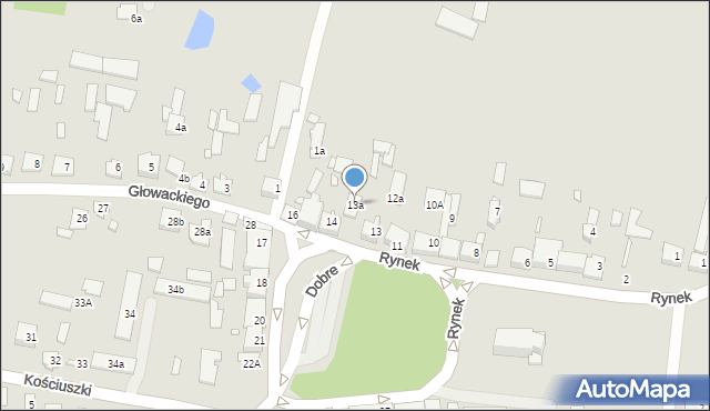Dobre, Rynek, 13a, mapa Dobre