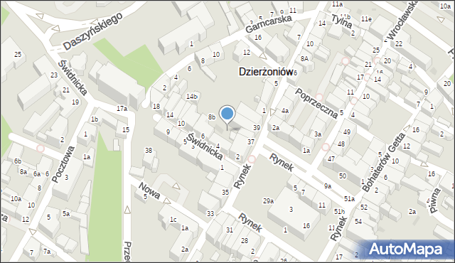 Dzierżoniów, Rynek, 36d, mapa Dzierżoniów