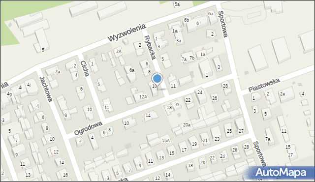 Dźwirzyno, Rybacka, 12, mapa Dźwirzyno