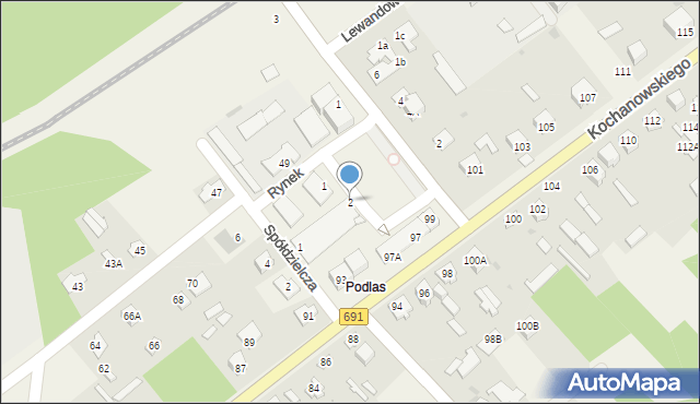 Garbatka-Letnisko, Rynek, 2, mapa Garbatka-Letnisko