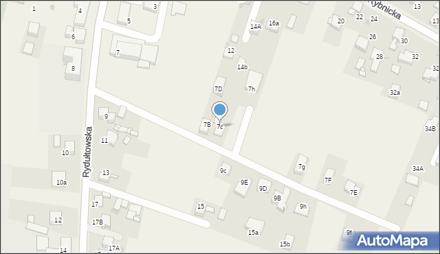 Gaszowice, Rydułtowska, 7c, mapa Gaszowice