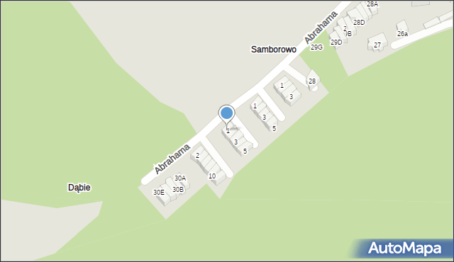 Gdańsk, Rylkego Aleksandra, 1, mapa Gdańska