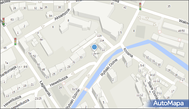 Gdańsk, Rybaki Górne, 17, mapa Gdańska