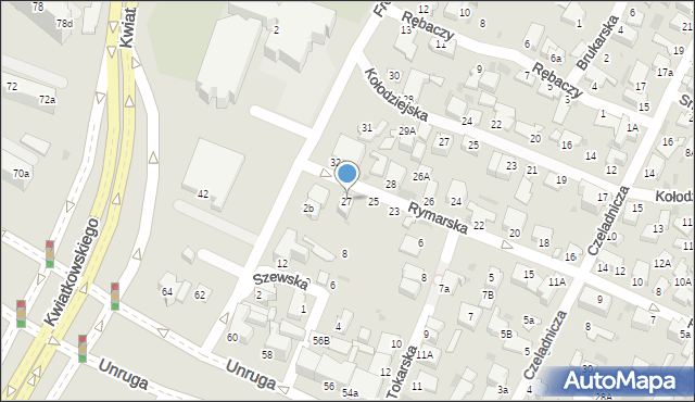 Gdynia, Rymarska, 27, mapa Gdyni